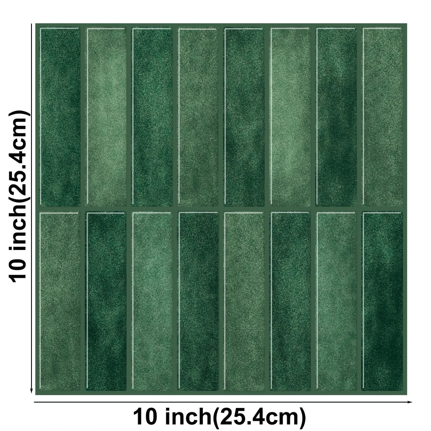 10 Sheets Peel and Stick Tiles 3D Waterproof Wall Tiles for Living Room RV PVC Wall Panels Interior Wall Decoration