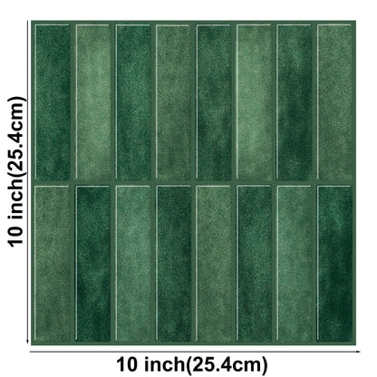 10 Sheets Peel and Stick Tiles 3D Waterproof Wall Tiles for Living Room RV PVC Wall Panels Interior Wall Decoration