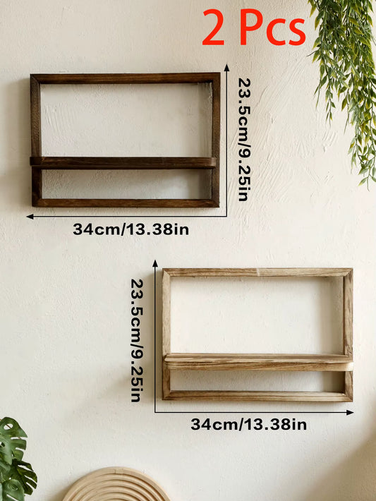 Wooden Display Shelf Floating Shelves Rustic Wood Shelves Wall Storage for Bedroom Kitchen over Toilet Small Wall Mounted Gifts