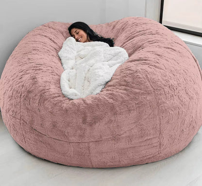 Soft Warm 180*90Cm Fur Giant Removable Washable Bean Bag Bed Cover Comfortable Living Room Furniture Lazy Sofa Coat